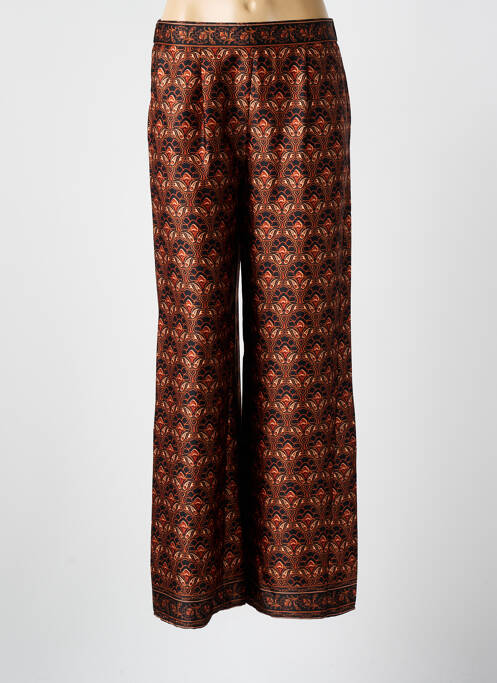 Pantalon droit orange LA PETITE ETOILE pour femme