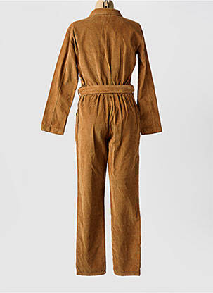Combi-pantalon col chemisier manches longues beige LA PETITE ETOILE femme