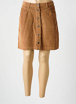 Jupe courte poches marron B.YOUNG femme