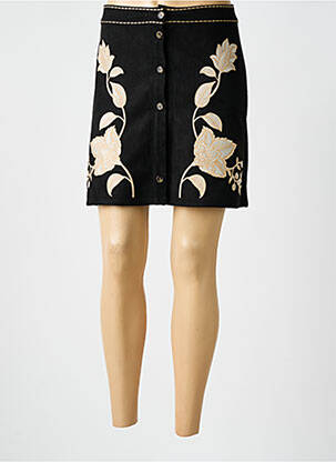 Jupe courte taille normale noir LA PETITE ETOILE femme