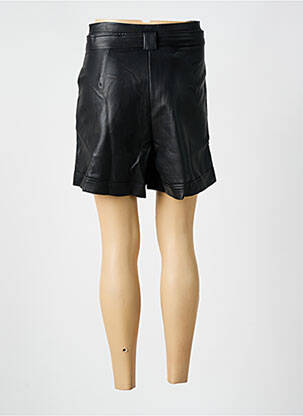 Short taille à pinces taille haute noir GRACE & MILA femme