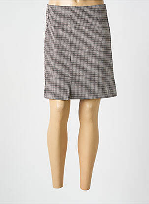 Jupe courte beige ICHI pour femme