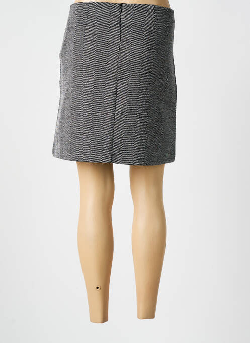 Jupe courte gris ICHI pour femme