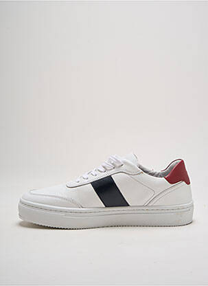 Baskets matière lisse bout rond blanc TOMMY HILFIGER homme