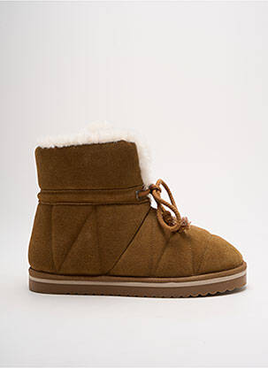 Bottines/boots fourrée talon plat jusqu'à 3cm marron ARMISTICE femme