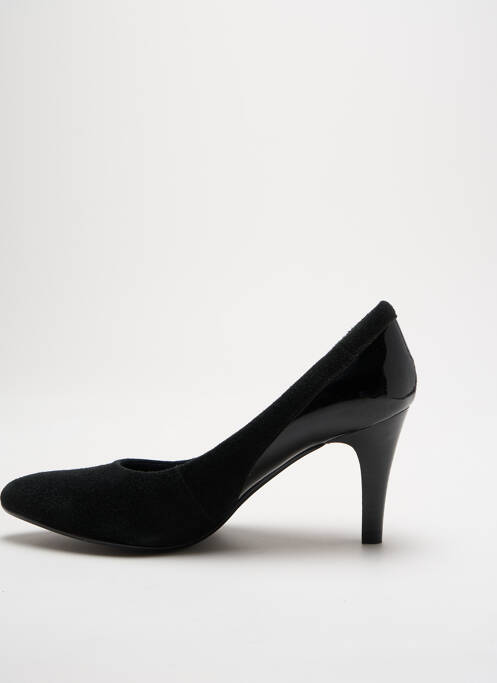 Escarpins matière lisse talon de 7 à 9cm noir KARSTON femme