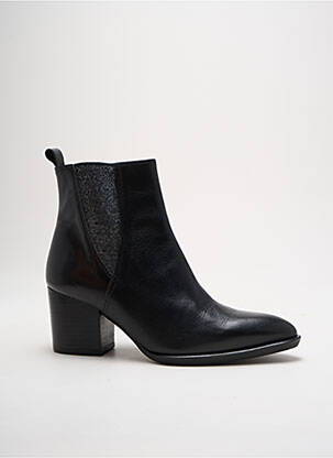 Bottines/boots matière lisse talon de 4 à 6cm noir MYMA femme