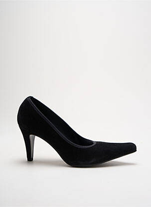 Escarpins nubuck talon de 7 à 9cm noir MYMA femme