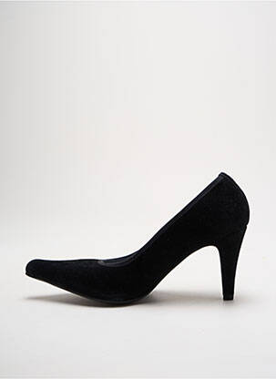 Escarpins nubuck talon de 7 à 9cm noir MYMA femme