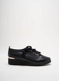 Baskets matière lisse talon de 4 à 6cm noir MYMA femme