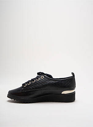 Baskets matière lisse talon de 4 à 6cm noir MYMA femme