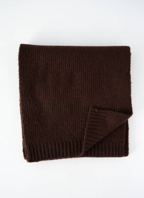 Echarpe marron ICHI pour femme