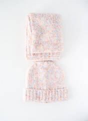Bonnet rose PIECES pour femme seconde vue