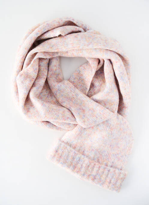 Bonnet rose PIECES pour femme