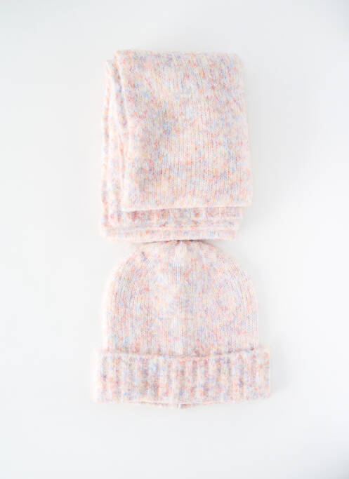 Bonnet rose PIECES pour femme
