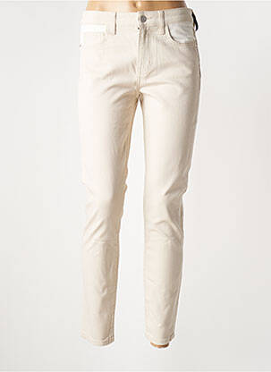 Jeans coupe slim stretch taille normale beige CURRENT ELLIOTT femme