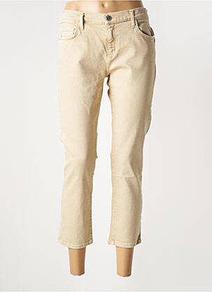Jeans coupe slim taille basse taille basse beige CURRENTE/ELLIOTT femme
