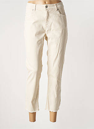 Jeans coupe slim stretch taille normale beige SIGNE NATURE femme