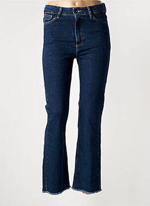Jeans bootcut taille haute taille haute bleu LA FEE MARABOUTEE femme