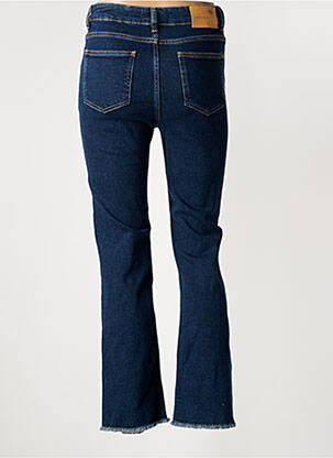 Jeans bootcut taille haute taille haute bleu LA FEE MARABOUTEE femme