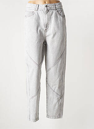 Jeans coupe droite taille haute taille haute gris IRO femme