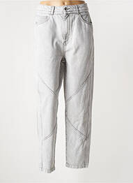Jeans coupe droite taille haute taille haute gris IRO femme