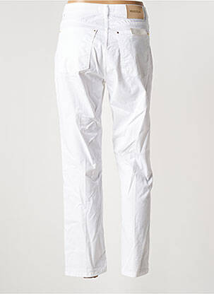 Pantalon slim tissage popeline taille normale blanc KOCCA femme
