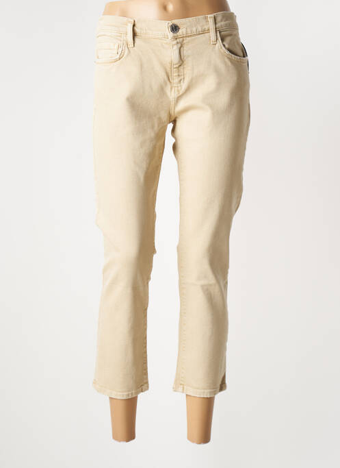 Jeans coupe slim beige CURRENT ELLIOTT pour femme