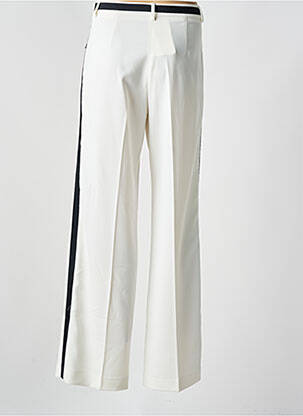 Pantalon large tissage crêpe taille haute beige KOCCA femme