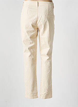 Pantalon chino tissage popeline taille normale beige KOCCA femme