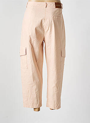 Pantalon cargo coupe droite taille haute rose KOCCA femme