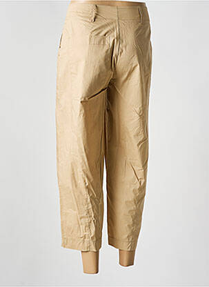 Pantalon 7/8 taille haute taille haute beige O'MER femme