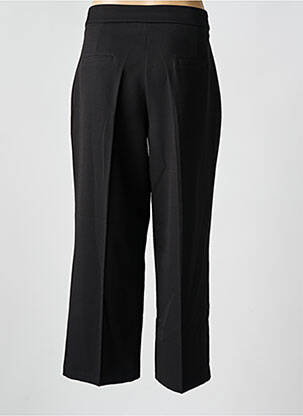 Pantalon large fermeture zip latéral taille haute noir O'MER femme