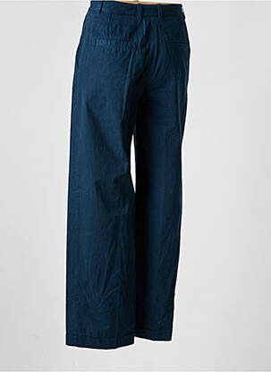 Pantalon droit tissage popeline taille haute bleu A.P.C. femme