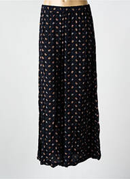 Pantalon large tissage crêpe taille normale noir I.CODE (By IKKS) femme