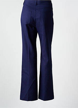 Pantalon flare fermeture zippée sous rabat boutonné taille haute bleu SEE BY CHLOÉ femme