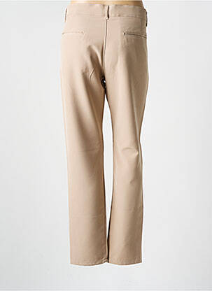 Pantalon droit tissage crêpe taille normale beige DJ PLUS femme
