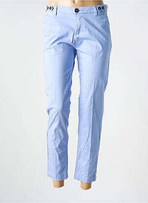 Pantalon chino taille basse taille basse bleu MKT STUDIO femme