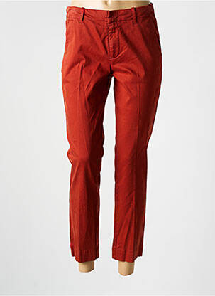 Pantalon chino taille basse taille basse orange MKT STUDIO femme