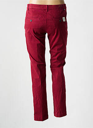 Pantalon chino tissage popeline taille normale rouge MKT STUDIO femme