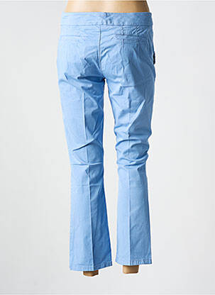 Pantalon 7/8 taille à pinces taille basse bleu SPORTMAX femme