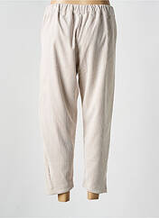 Pantalon droit beige O'MER pour femme seconde vue