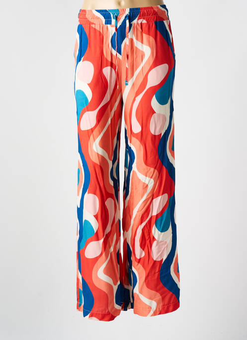 Pantalon droit orange LA FEE MARABOUTEE pour femme