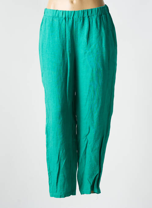 Pantalon droit vert LA FEE MARABOUTEE pour femme