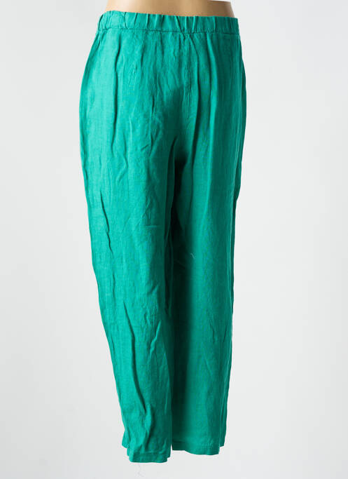 Pantalon droit vert LA FEE MARABOUTEE pour femme