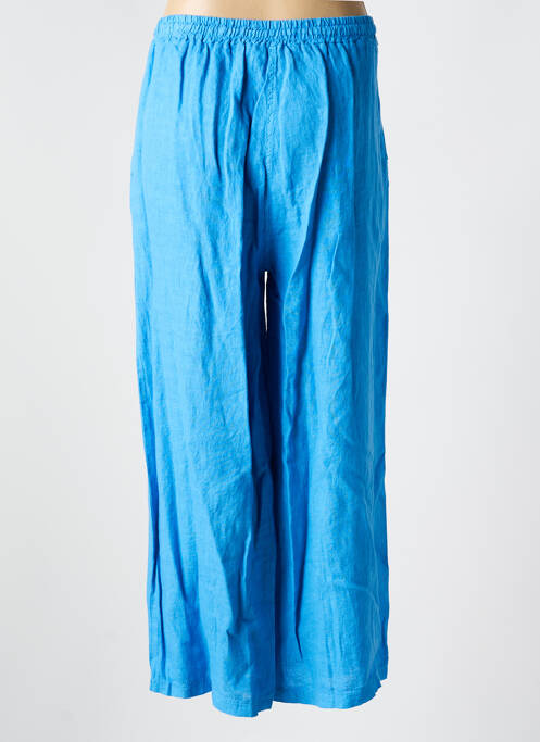 Pantalon large bleu LA FEE MARABOUTEE pour femme