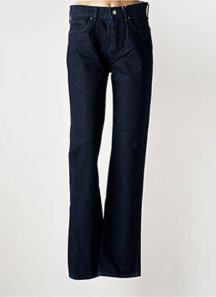 Jeans coupe droite taille haute taille haute bleu ANINE BING femme