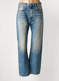 Jeans coupe droite effet usé délavé taille normale bleu R13 femme