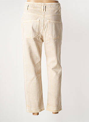 Jeans coupe droite taille haute taille haute beige ISABEL MARANT femme