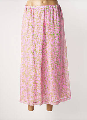 Jupe longue coupe fluide rose ROSEANNA femme